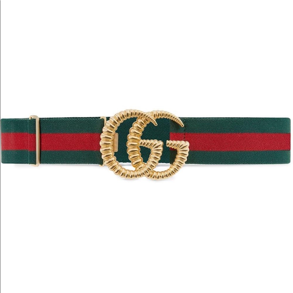Never opened Gucci torchon belt red green 85
